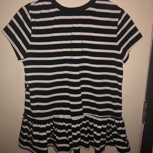 Striped Peplum Tee‼️